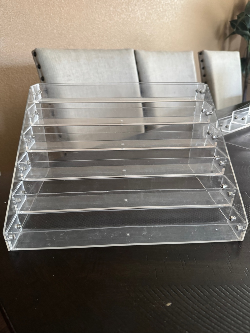Clear Acrylic 6-Tier Organizer Display for Mini Perfumes, Makeup, Sunglasses